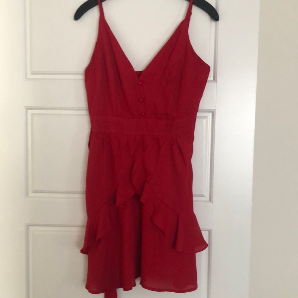Papaya red dress